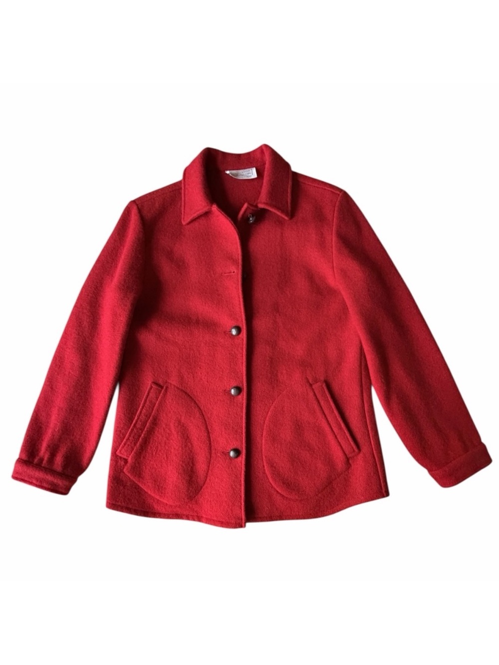Pendleton 100% Wool Red Jacket Shacket Women's Large EUC